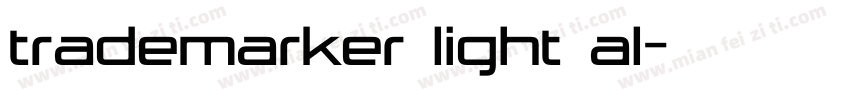 trademarker light al字体转换